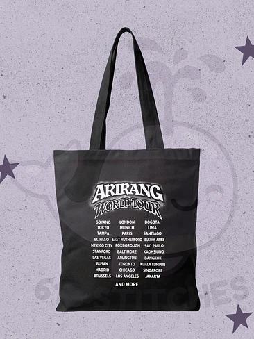 BTS Arirang Tour Totebag Ciudades Estampado Semitonos 1