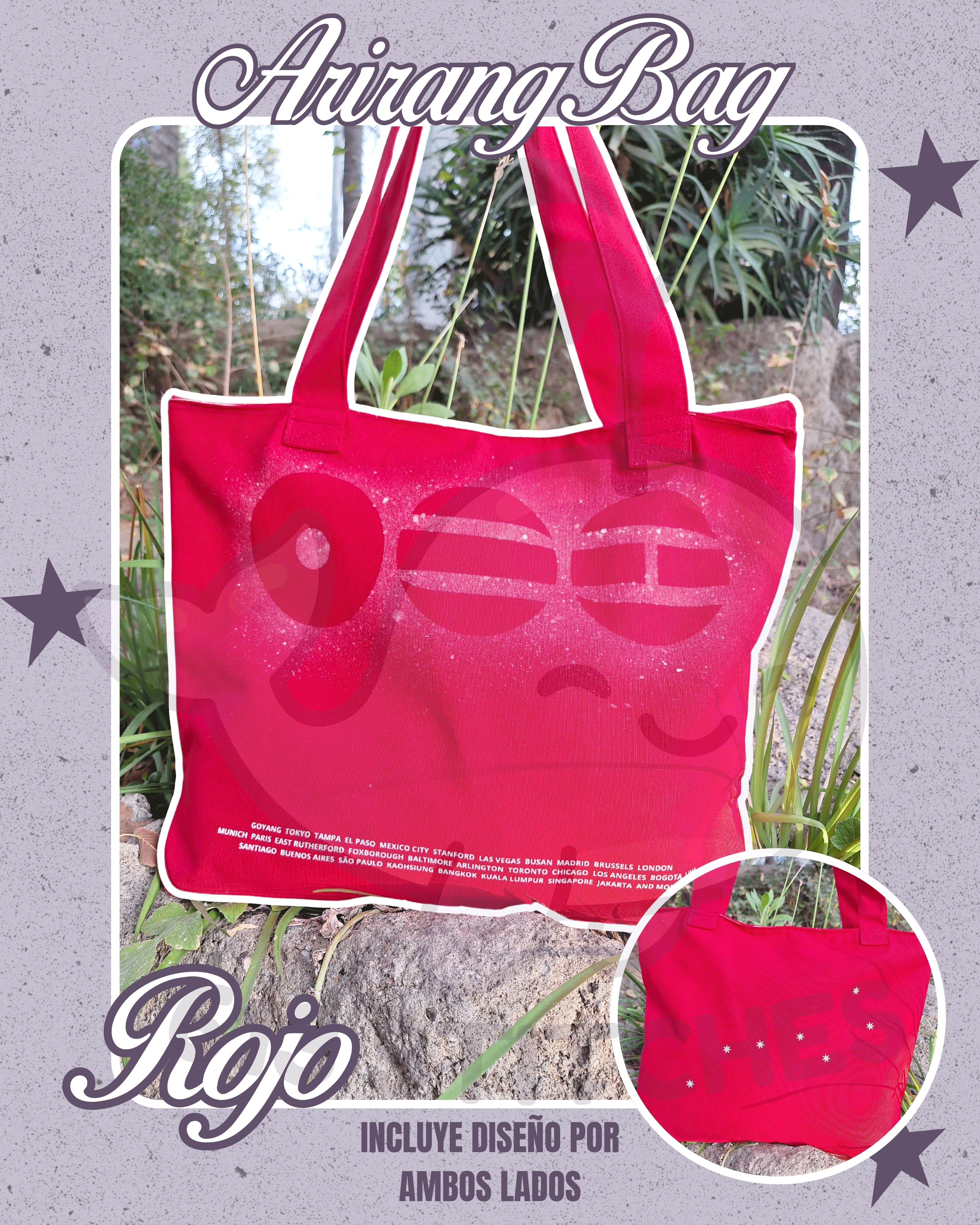 BTS Arirang Bag - Producto Fanmade Color Rojo