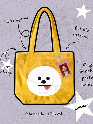 BTS BT21 Face Plush Bag Chimmy (JIMIN)