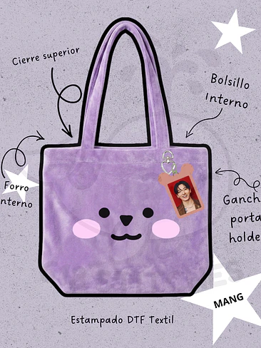BTS BT21 Face Plush Bag Mang (J-HOPE) 1