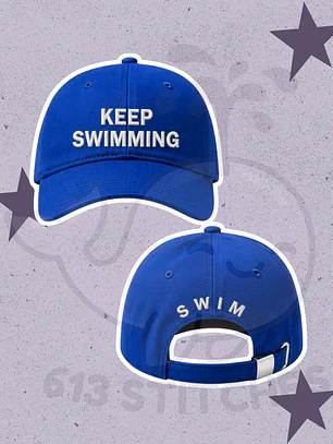 BTS Keep Swimming Jockey Bordado - Azul Rey (Producto NO Oficial)
