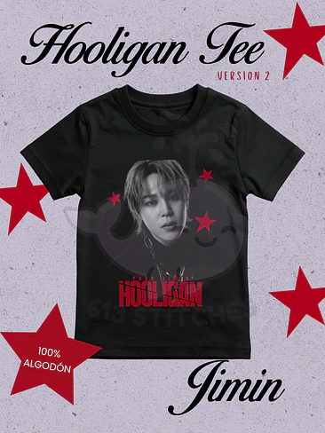 BTS Hooligan ver. 2 Polera Manga Corta Jimin 1
