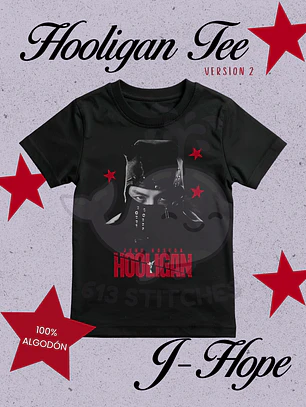 BTS Hooligan ver. 2 Polera Manga Corta J-hope Diseño 2