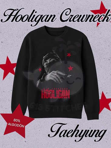 BTS Hooligan Polerón Crewneck (Cuello polo) Taehyung 1