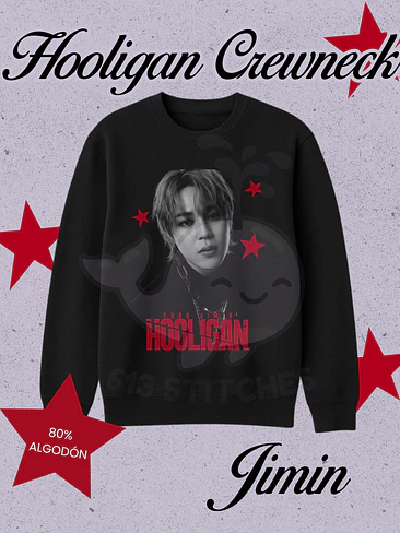BTS Hooligan Polerón Crewneck (Cuello polo) Jimin 1