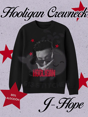 BTS Hooligan Polerón Crewneck (Cuello polo) J-Hope