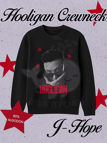BTS Hooligan Polerón Crewneck (Cuello polo) J-Hope 1