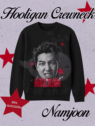 BTS Hooligan Polerón Crewneck (Cuello polo) Namjoon