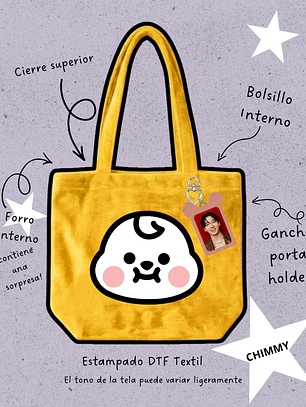 BTS BT21 Universtar Face Plush Bag Chimmy (JIMIN)
