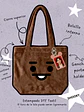 BTS BT21 Universtar Face Plush Bag Shooky (SUGA) - Miniatura 1