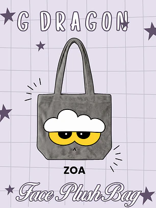 G-DRAGON - Zoa Face Plush Bag 