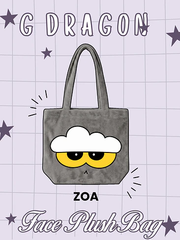 G-DRAGON - Zoa Face Plush Bag  1