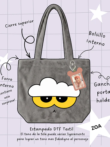 G-DRAGON - Zoa Face Plush Bag  2