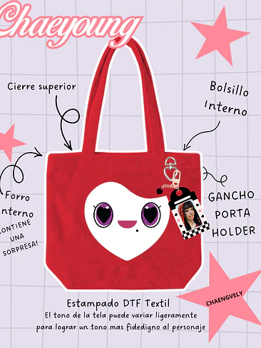 Twice - Lovely Face Plush Bag Chaengvely (CHAEYOUNG)  1