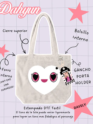 Twice - Lovely Face Plush Bag Davely (DAHYUN)