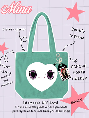 Twice - Lovely Face Plush Bag Mively (MINA)