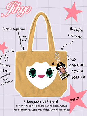 Twice - Lovely Face Plush Bag Jively (JIHYO)