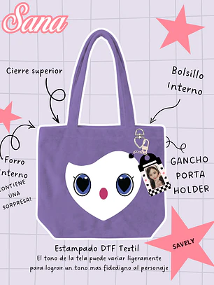 Twice - Lovely Face Plush Bag Savely (SANA)