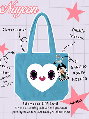 Twice - Lovely Face Plush Bag Navely (NAYEON)