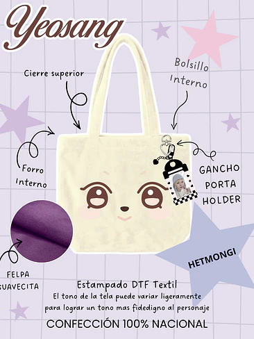 Ateez - Aniteez Face Plush Bag HETmongi (YEOSANG) 1