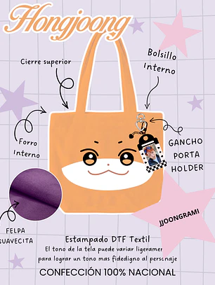 Ateez - Aniteez Face Plush Bag JJOONGrami (HONGJOONG)
