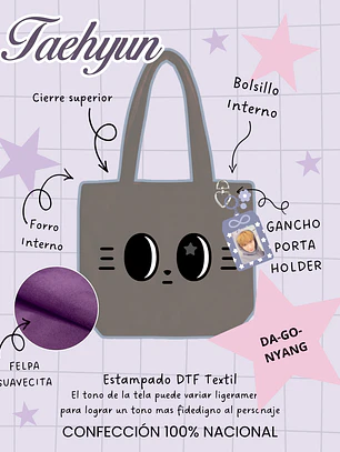 Txt Ppulbatu Face Plush Bag Da-go-nyang (TAEHYUN)