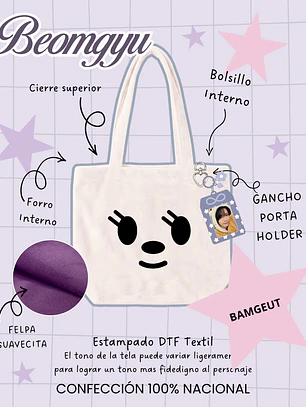 Txt Ppulbatu Face Plush Bag Bamgeut (BEOMGYU)