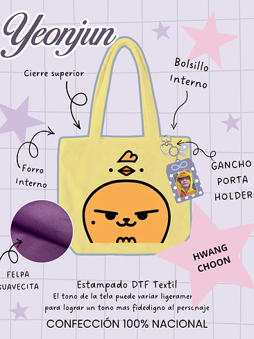 Txt Ppulbatu Face Plush Bag Hwang Choon (YEONJUN) 1