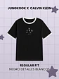 Calvin Klein x Jungkook - Polera Regular Fit Negra Detalles Blancos (PRODUCTO NO ORIGINAL) - Miniatura 1
