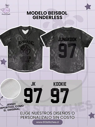 BTS Arirang Tour Jersey Beisbol Genderless - JUNGKOOK