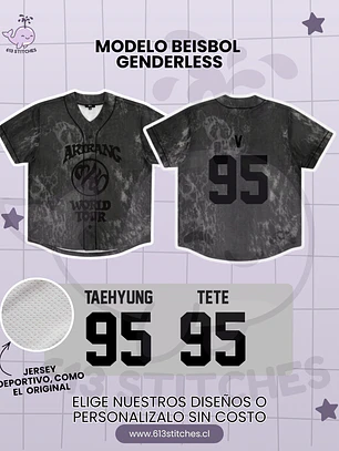 BTS Arirang Tour Jersey Beisbol Genderless - TAEHYUNG