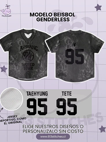 BTS Arirang Tour Jersey Beisbol Genderless - TAEHYUNG 1