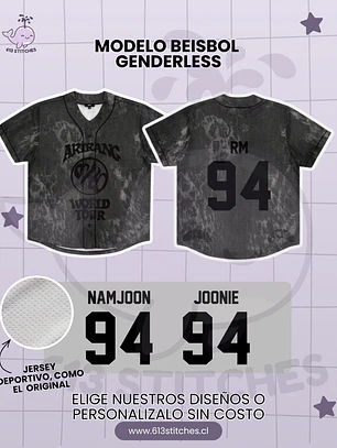 BTS Arirang Tour Jersey Beisbol Genderless - RM (NAMJOON)
