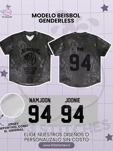 BTS Arirang Tour Jersey Beisbol Genderless - RM (NAMJOON) 1
