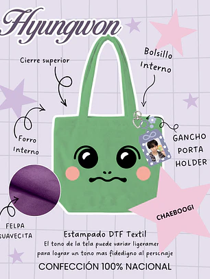 Monsta X - Monmungchi Face Plush Bag Chaeboogi (HYUNGWON)