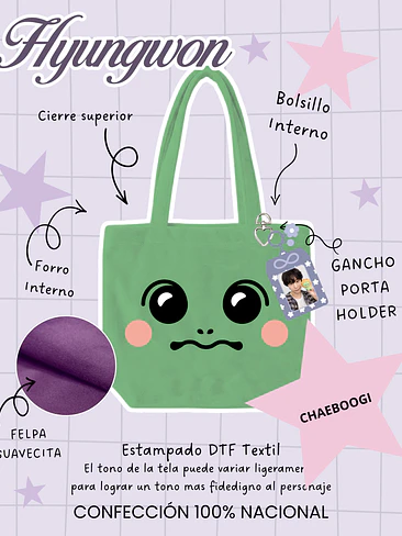 Monsta X - Monmungchi Face Plush Bag Chaeboogi (HYUNGWON) 1