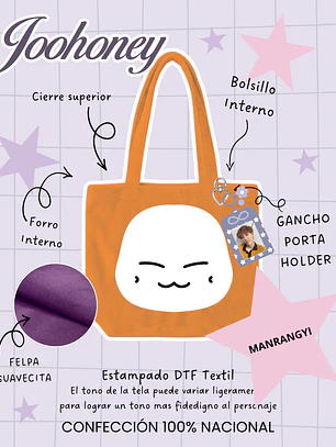Monsta X - Monmungchi Face Plush Bag Manrangy (JOOHONEY)