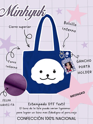 Monsta X - Monmungchi Face Plush Bag Meongko (MINHYUK)