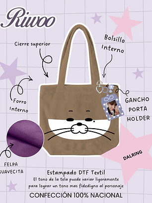 BOYNEXTDOOR - BBNEXDO Face Plush Bag Dalring (RIWOO)