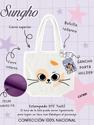 BOYNEXTDOOR - BBNEXDO Face Plush Bag Catbbi (SUNGHO)
