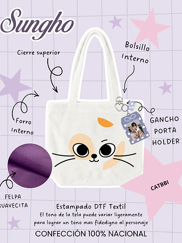 BOYNEXTDOOR - BBNEXDO Face Plush Bag Catbbi (SUNGHO) 1