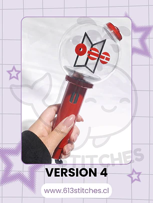 Lightstick Skin: BTS Army Bomb Version 4 - LIGHTSTICK NO INCLUIDO
