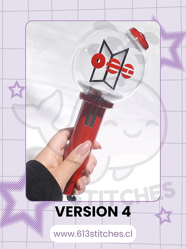 Lightstick Skin: BTS Army Bomb Version 4 - LIGHTSTICK NO INCLUIDO 1