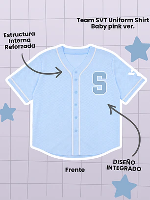 SEVENTEEN Caratland 2026 Team SVT Uniform Shirt - Baby blue (PRODUCTO NO OFICIAL)