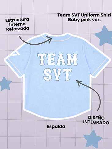 SEVENTEEN Caratland 2026 Team SVT Uniform Shirt - Baby blue (PRODUCTO NO OFICIAL) 3