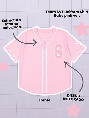 SEVENTEEN Caratland 2026 Team SVT Uniform Shirt - Baby pink (PRODUCTO NO OFICIAL)