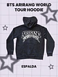 BTS ARIRANG WORLD TOUR Hoodie - Acid Wash con cierre - PRODUCTO NO OFICIAL - Miniatura 3