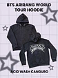 BTS ARIRANG WORLD TOUR Hoodie - Acid Wash canguro - PRODUCTO NO OFICIAL - Miniatura 1