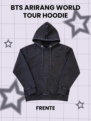 BTS ARIRANG WORLD TOUR Hoodie - Acid Wash canguro - PRODUCTO NO OFICIAL