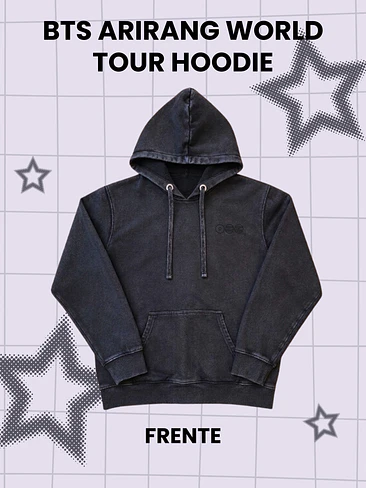 BTS ARIRANG WORLD TOUR Hoodie - Acid Wash canguro - PRODUCTO NO OFICIAL 2
